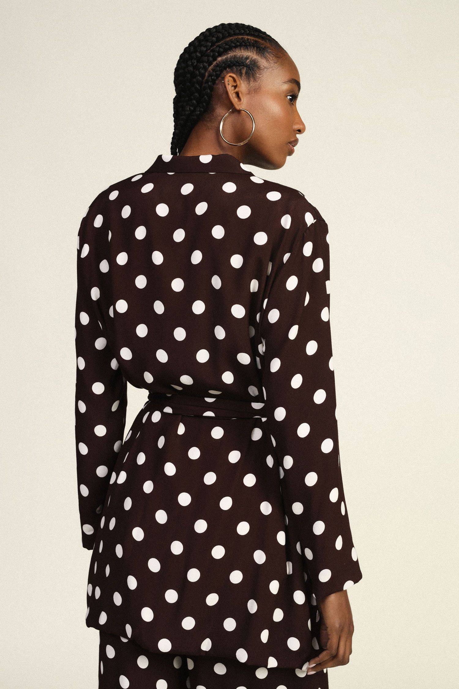 Kimono con stampa a pois Dixie 0 Kimono con stampa a pois Dixie 0