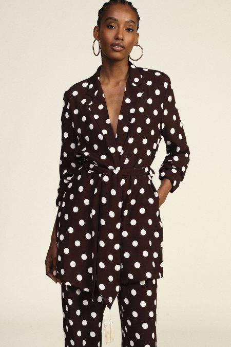 Kimono con stampa a pois Dixie