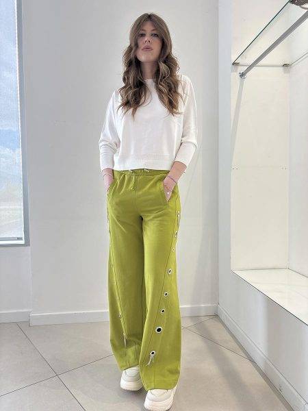Pantalone di felpa palazzo con applicazioni JIJIL (2)