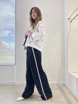 Pantalone palazzo con pences e banda laterale Diana Gallesi (2)
