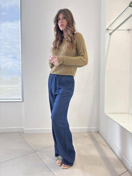 Pantaloni ampi con coulisse Diana Gallesi (1)