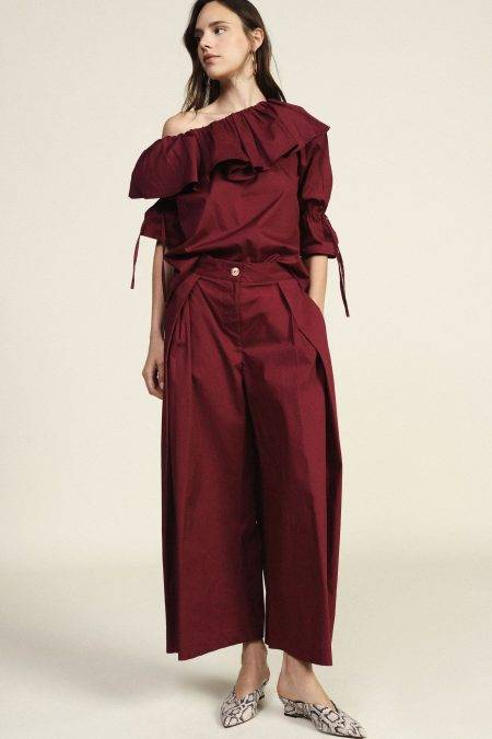 Pantaloni palazzo a vita alta Dixie