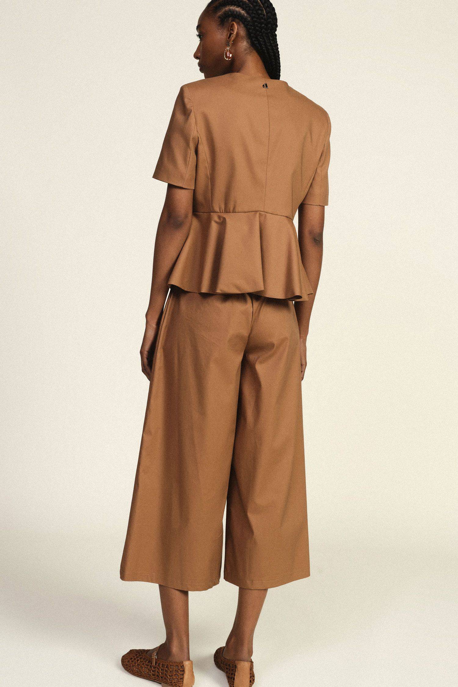 Pantaloni palazzo ampi con vita alta Dixie 0 Pantaloni palazzo ampi con vita alta Dixie 0