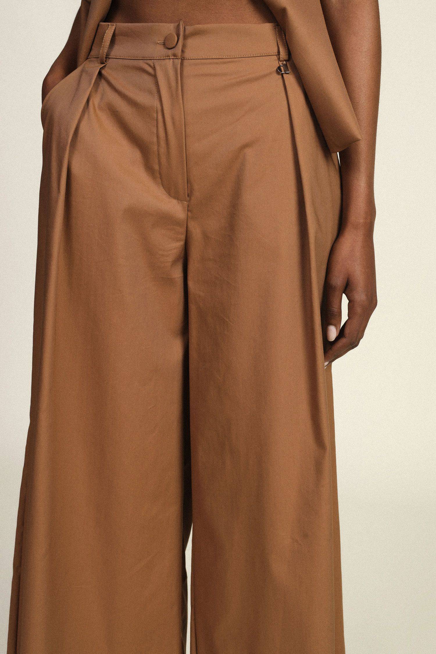 Pantaloni palazzo ampi con vita alta Dixie 1 Pantaloni palazzo ampi con vita alta Dixie 1