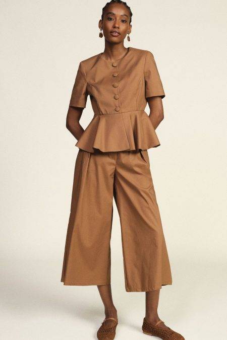 Pantaloni palazzo ampi con vita alta Dixie