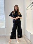 Pantaloni palazzo con applicazioni JIJIL (1)