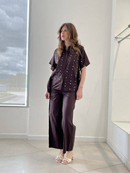 Pantaloni palazzo cotone Jijil