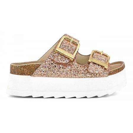 Sandali con plateau e glitter Colors Of California 2