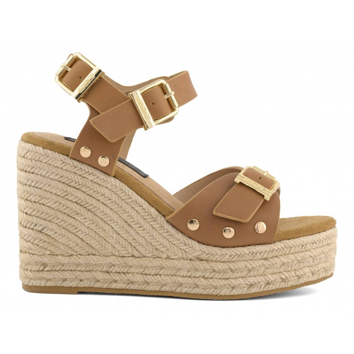Sandalo zeppa in rafia Colors Of California Sandalo zeppa in rafia Colors Of California