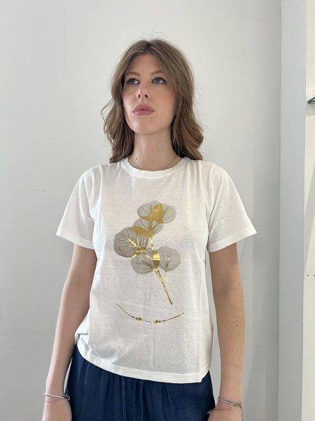 T Shirt con fantasia laminata BOMBOOGIE (3)
