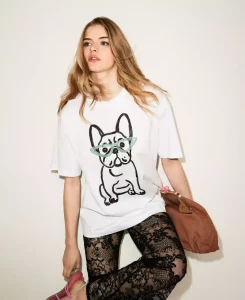 T shirt over MYFO con stampa e ricamo Twinset Actitude T shirt over MYFO con stampa e ricamo Twinset Actitude