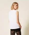 Top MYFO con ricamo a rosa Twinset Actitude