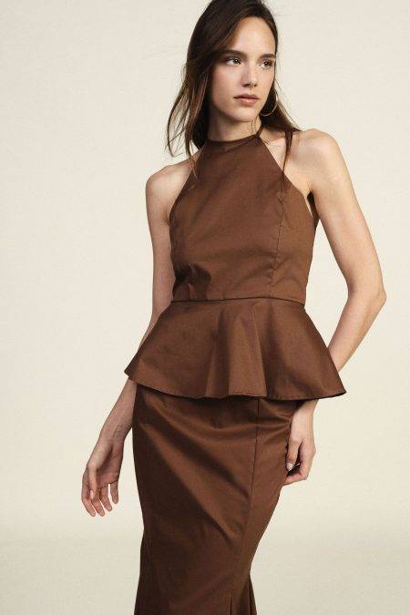 Top svasato con scollo all’americana Dixie 1