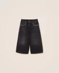 Bermuda in jeans con borchie Twinset Actitude 0