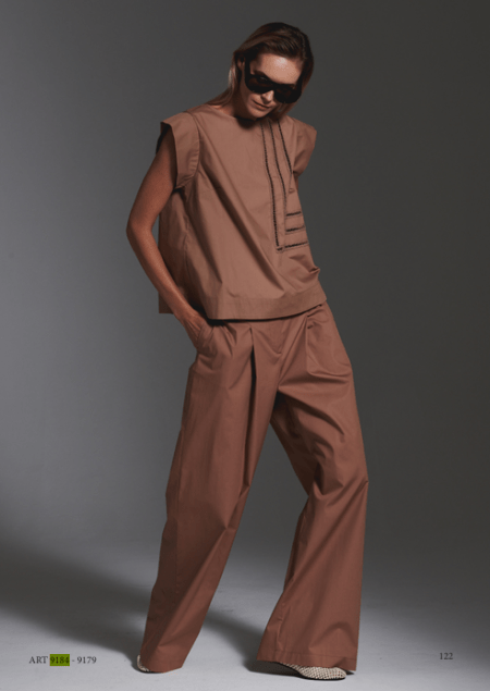 Blusa con intagli laterali Milva.Mi