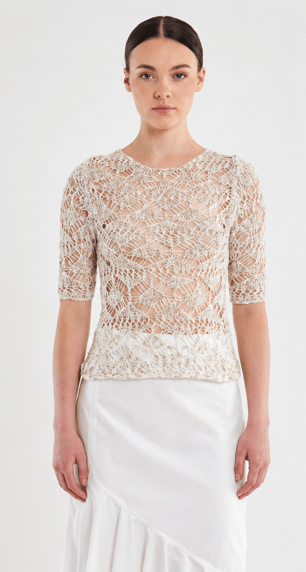 Blusa ricamata SOLOTRE (2)