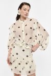 Camicia a pois con volants Imperial