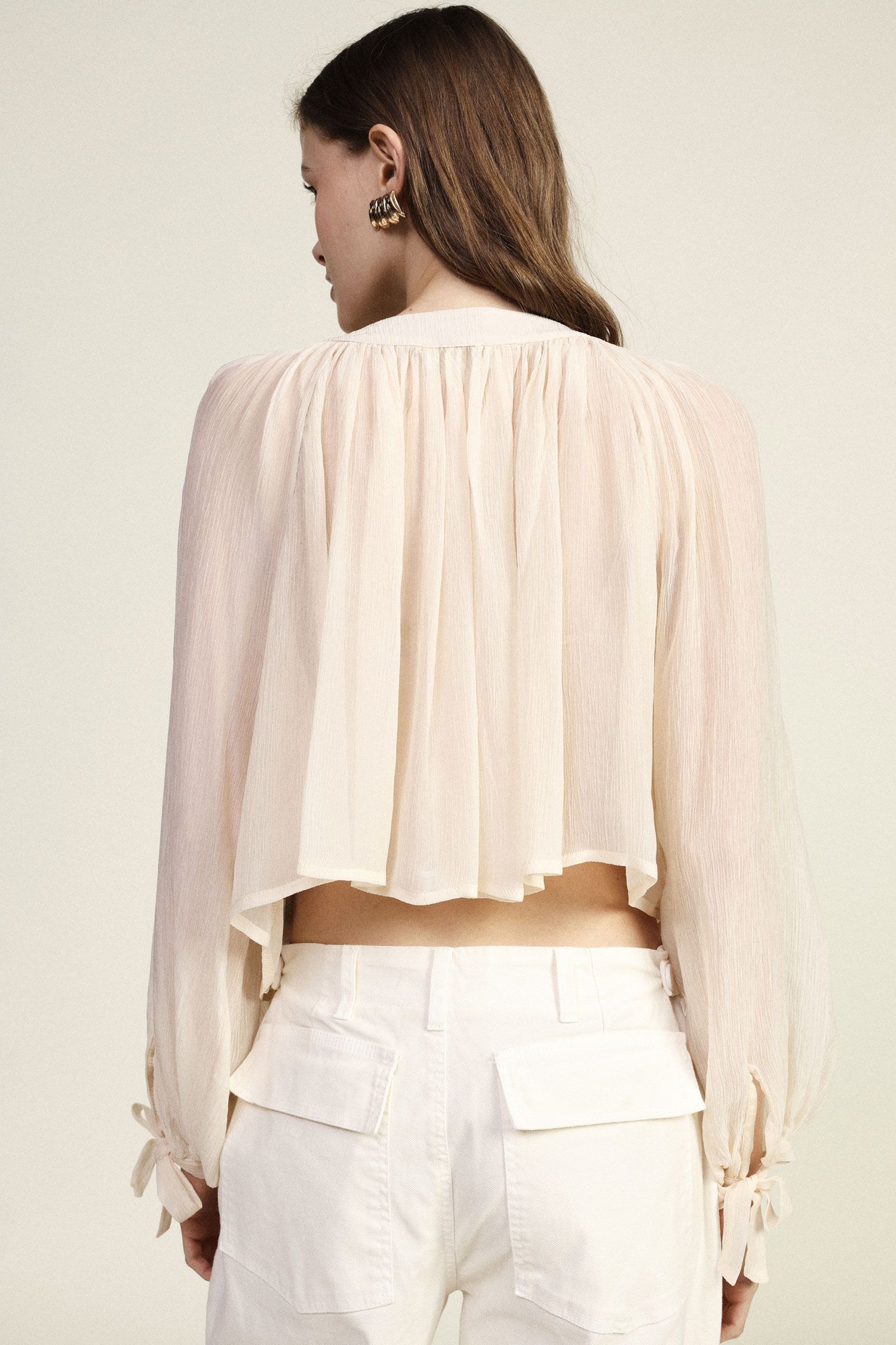 Camicia ampia con maniche lunghe e bottoni Dixie 0 Camicia ampia con maniche lunghe e bottoni Dixie 0