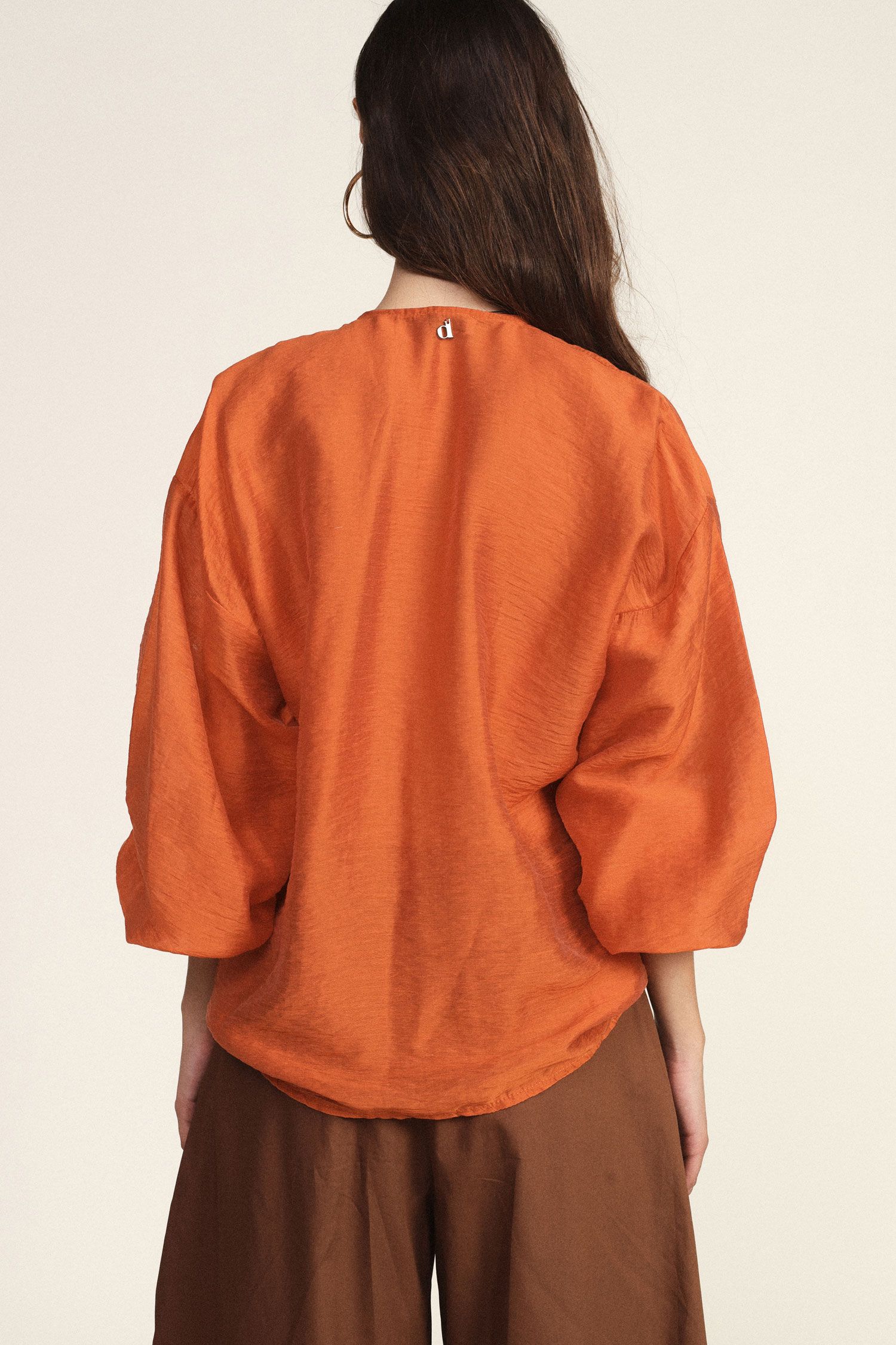 Camicia con volant davanti e maniche lunghe Dixie 0 Camicia con volant davanti e maniche lunghe Dixie 0