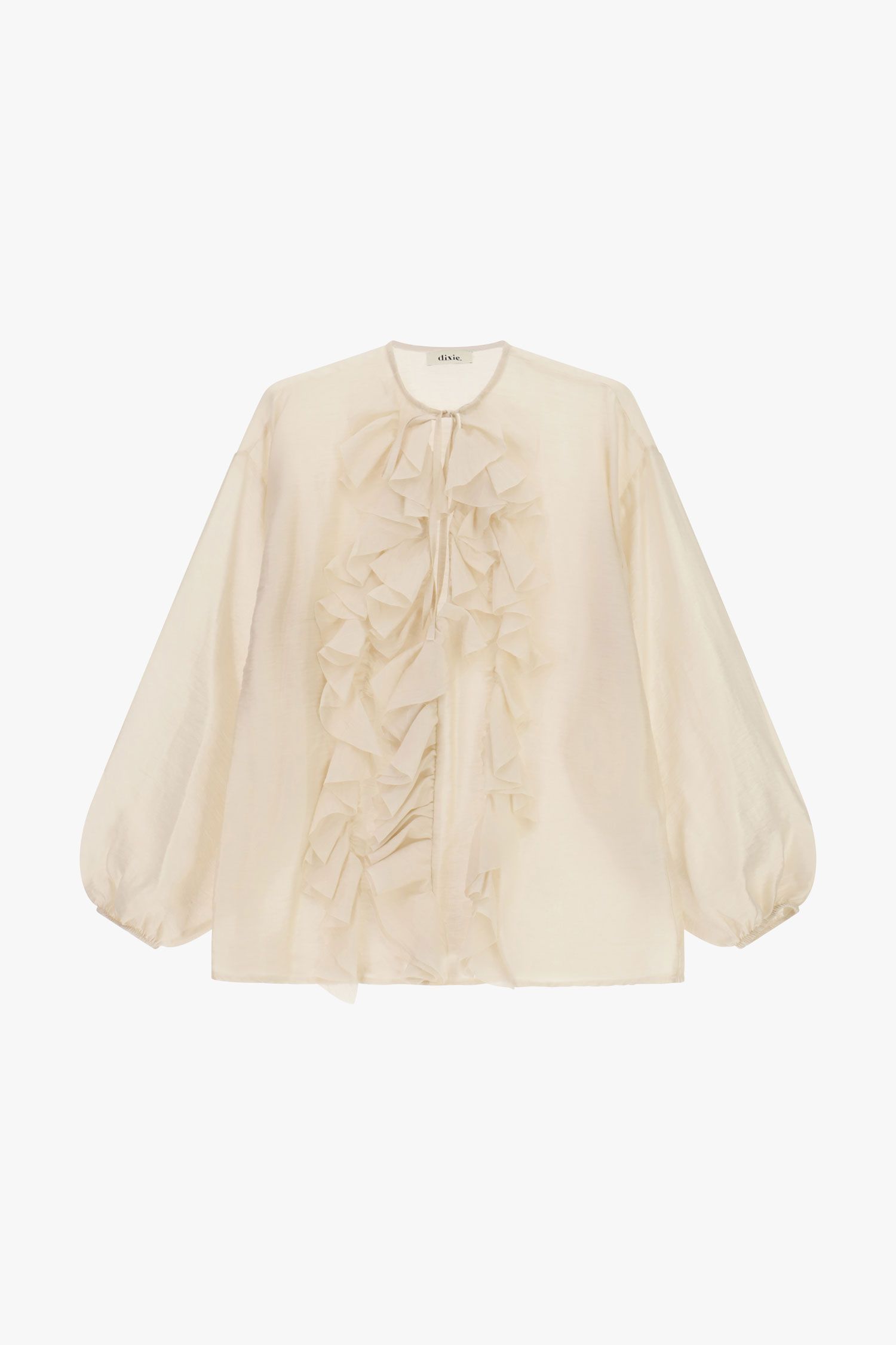 Camicia con volant davanti e maniche lunghe Dixie 2 Camicia con volant davanti e maniche lunghe Dixie 2