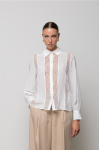 Camicia di seta con inserti in pizzo ICONA Kaos