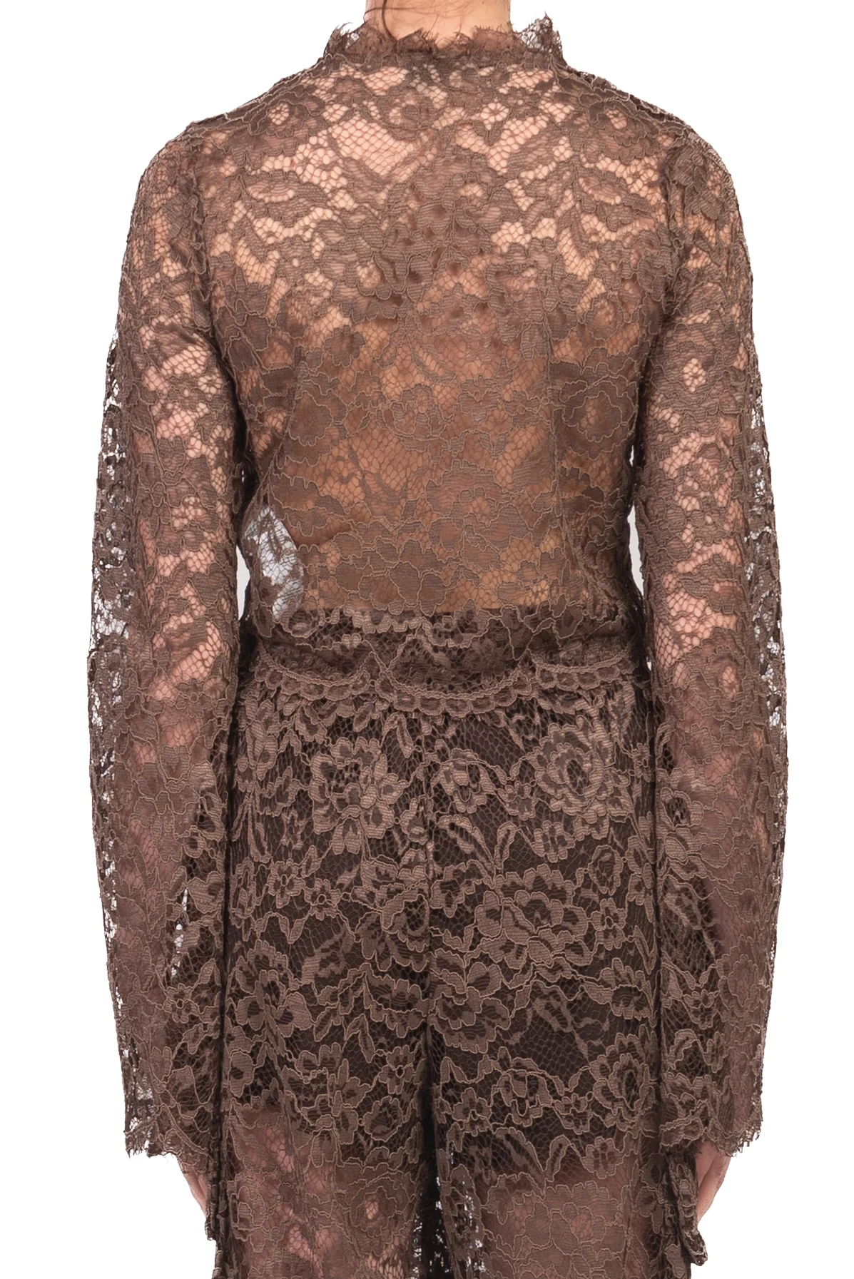 Camicia in pizzo Corto Con maniche ampie Dixie 0 Camicia in pizzo Corto Con maniche ampie Dixie 0