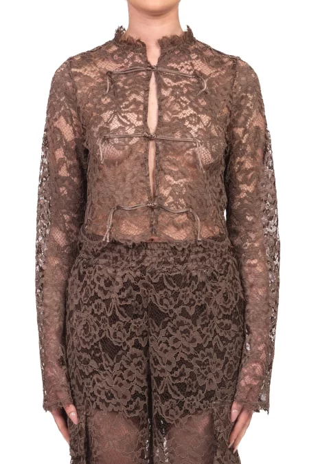 Camicia in pizzo Corto Con maniche ampie Dixie