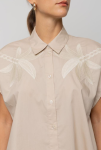 Camicia over con applicazione ICONA Kaos