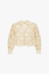 Camicia traforata con maniche ampie e volant Dixie 0