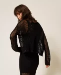 Cardigan in maglia a rete Twinset Actitude