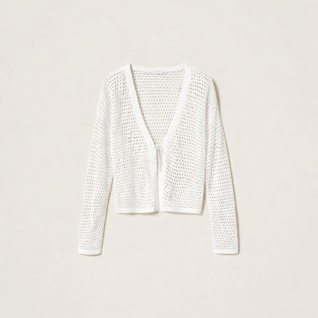 Cardigan in maglia a rete Twinset Actitude 4 Cardigan in maglia a rete Twinset Actitude 4