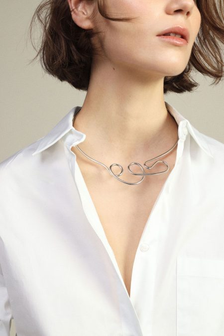 Collana rigida effetto filo intrecciato Dixie