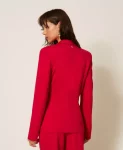 Giacca blazer con spilla a fiore Twinset Actitude 0