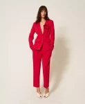 Giacca blazer con spilla a fiore Twinset Actitude 0