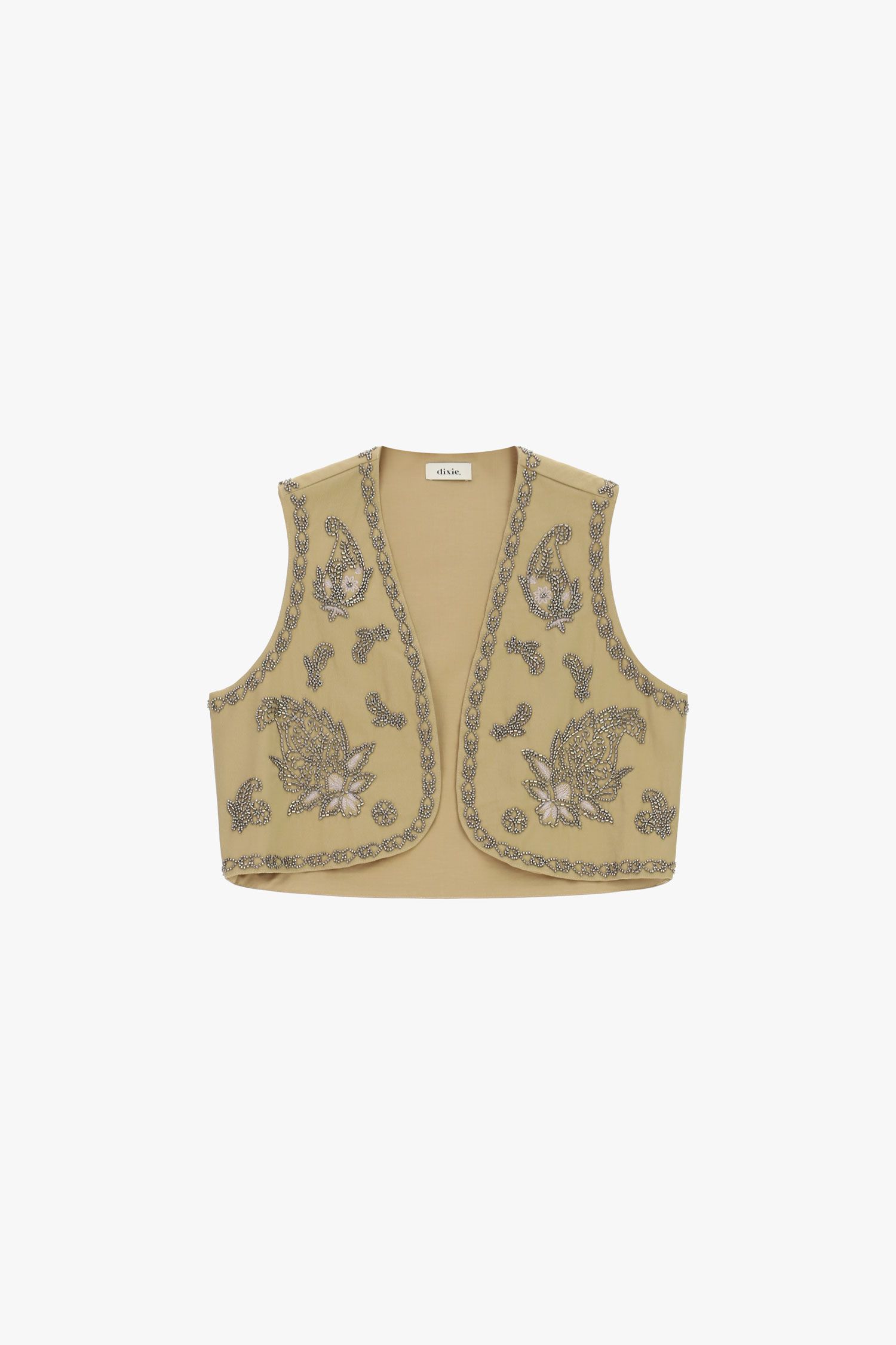 Gilet corto ricamato con motivi floreali Dixie 2 Gilet corto ricamato con motivi floreali Dixie 2