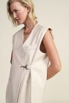 Gilet lungo con chiusura fibbia e tasche Dixie 2