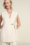 Gilet lungo con chiusura fibbia e tasche Dixie 2