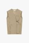 Gilet lungo con chiusura fibbia e tasche Dixie 2