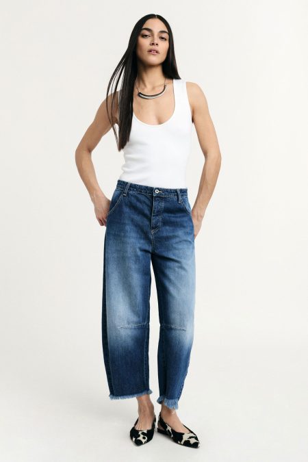 Jeans baggy sfrangiato Please