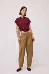 Pantaloni carrot in popeline Ottod’Ame 0