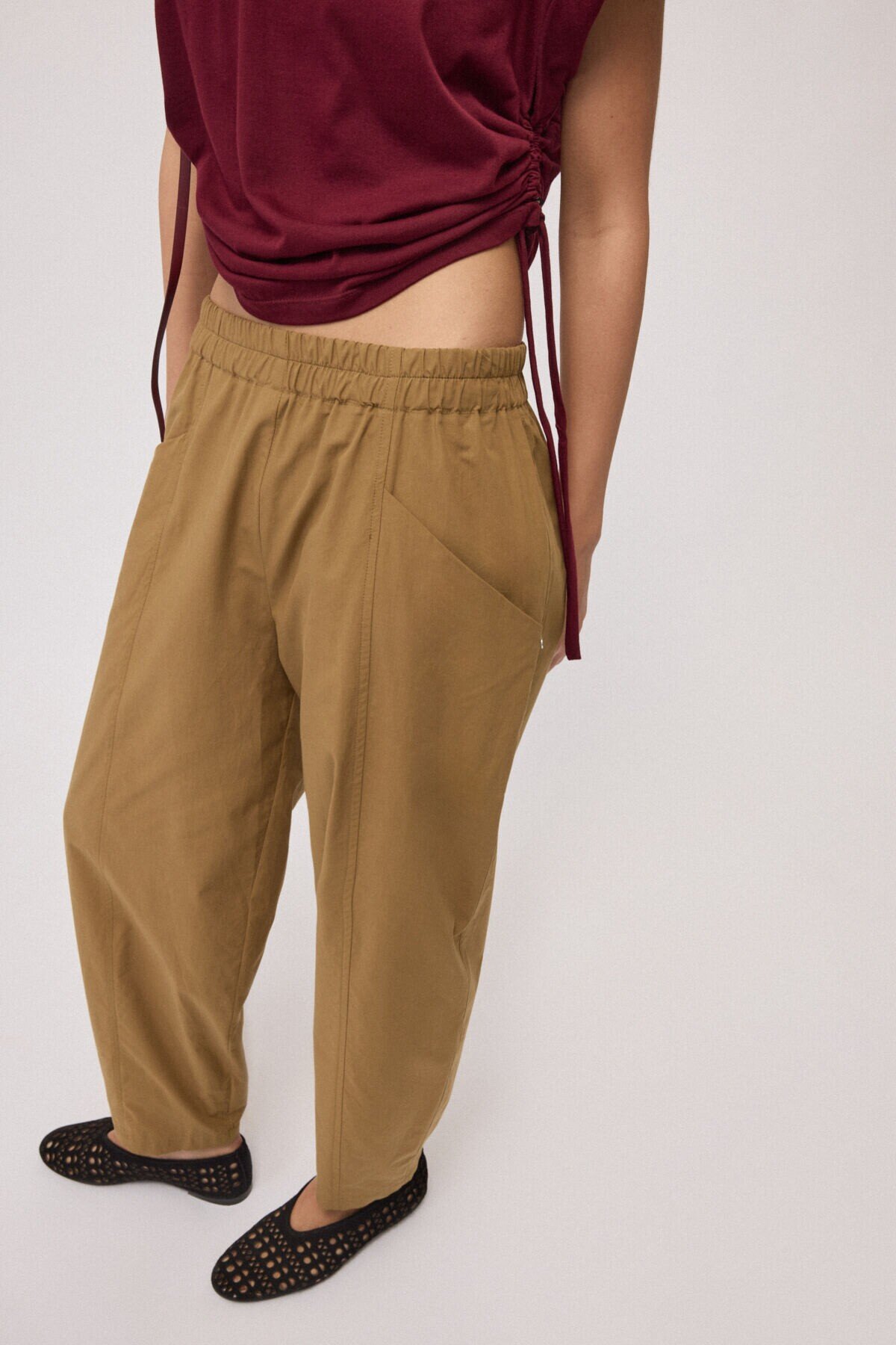 Pantaloni carrot in popeline Ottod’Ame Pantaloni carrot in popeline Ottod’Ame