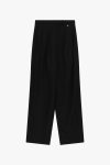 Pantaloni palazzo a vita alta con pinces Dixie