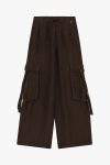 Pantaloni palazzo cargo con elastico Dixie
