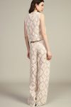 Pantaloni palazzo ricamati con tasche applicate Dixie