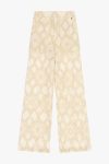 Pantaloni palazzo ricamati con tasche applicate Dixie