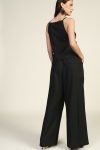Pantaloni palazzo vita alta con coulisse Dixie