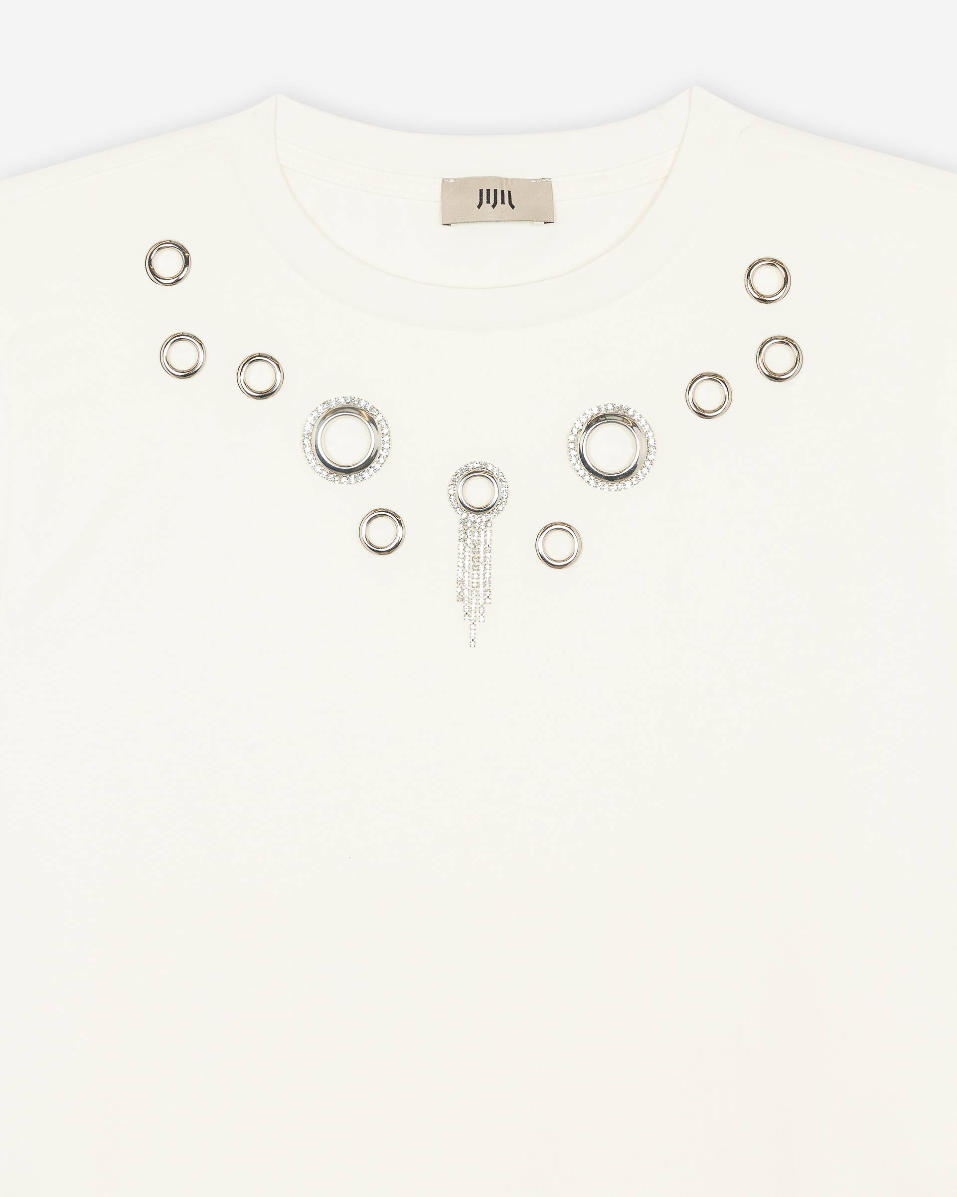 T Shirt con anelli cut out Jijil (2) T Shirt con anelli cut out Jijil (2)