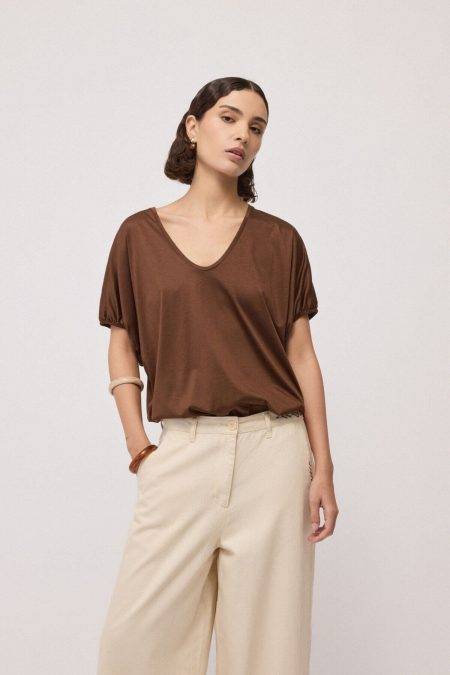 T shirt con scollo a V Ottod'Ame