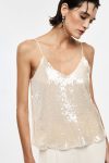 Top bretellina di paillettes Imperial