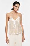 Top bretellina di paillettes Imperial